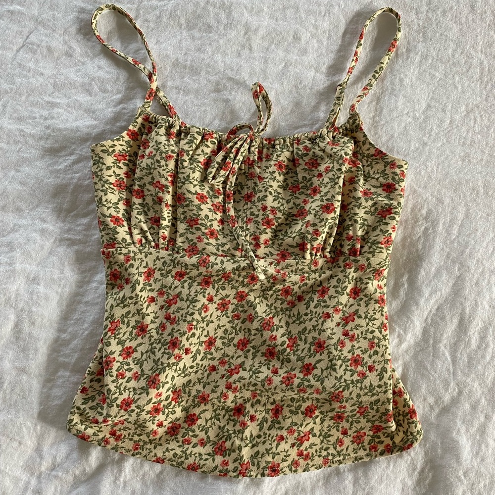 Abercrombie NWT floral tank top size XS